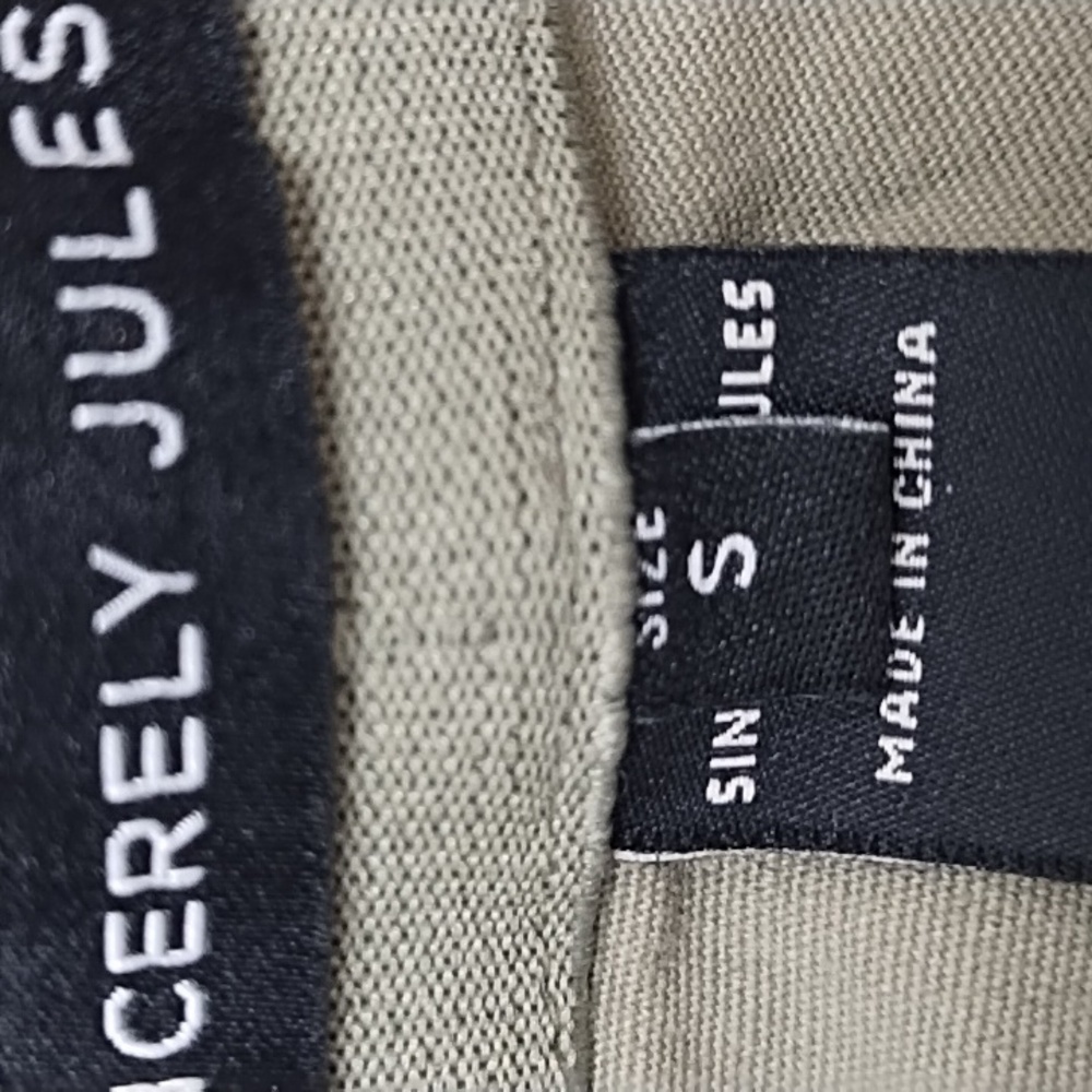 Sincerely Jules youth high rise pull on cargo jeans pants army green S: S - Picture 4 of 7